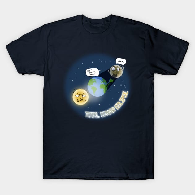 Total lunar eclipse T-Shirt by Freecheese